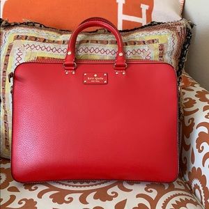 Kate Spade red attaché